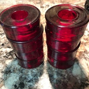 Crate and Barrel taper candle holders